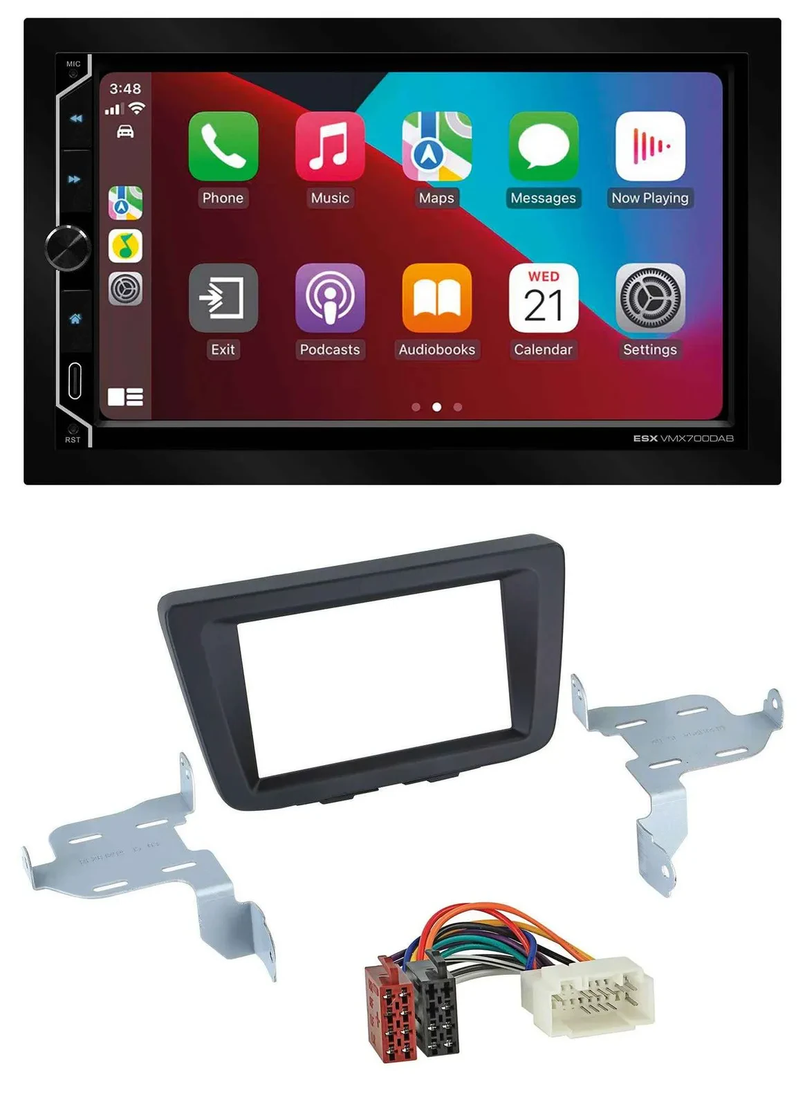 ESX 2DIN DAB USB MP3 Bluetooth Autoradio für Suzuki Baleno EW ab 2016