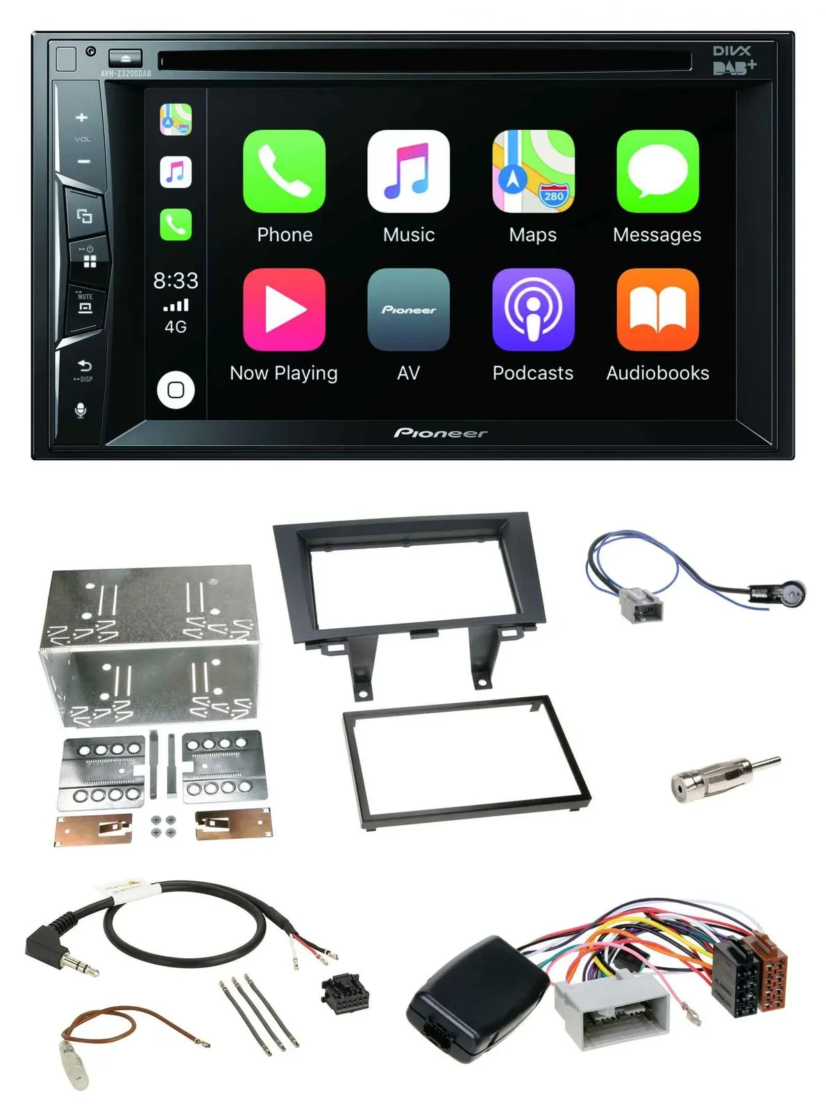 Pioneer Lenkrad USB DVD Bluetooth DAB 2DIN Autoradio für Honda CRV 2006-2012