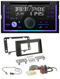 JVC MP3 USB 2DIN DAB Bluetooth CD Autoradio für Dacia Duster (ab 2021)