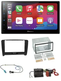 Pioneer DAB USB MP3 Bluetooth 2DIN Autoradio für Audi TT 06-14 Aktivsystem Quadl