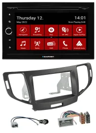 Автомагнитола для Honda Accord Blaupunkt 2-DIN, DVD, Bluetooth, DAB, USB, MP3, цвет антрацит (с 2011)