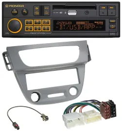 Pioneer DAB MP3 USB Bluetooth Autoradio für Renault Megane 3 (12-14) - grau