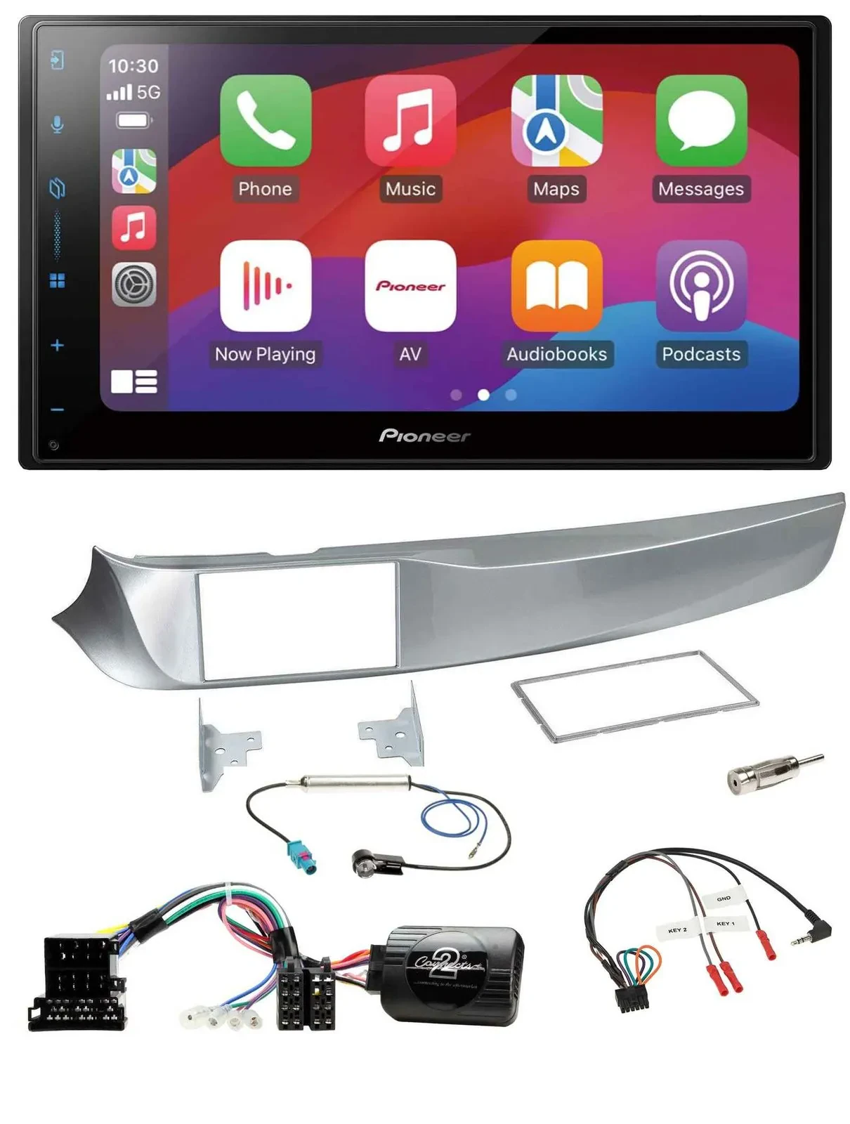 Автомагнитола Pioneer 2-DIN, DAB, Bluetooth, USB, для Alfa Romeo Giulietta (2010–2014), поддержка управления на руле
