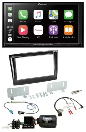 Pioneer 2DIN Lenkrad USB DAB DVD Bluetooth Autoradio für Fiat Doblo VDO ab 2015