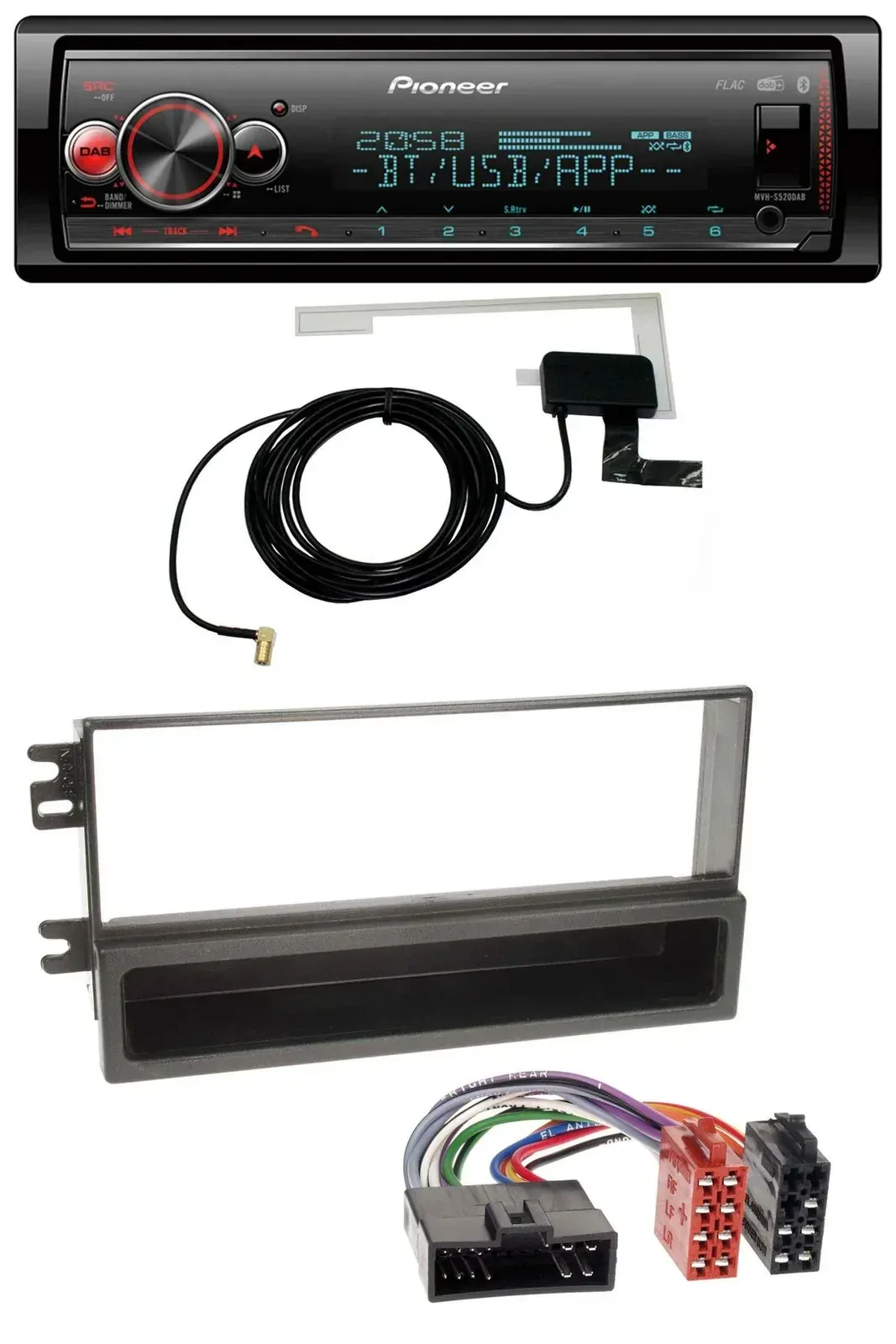 Автомагнитола для Kia Sportage I (2000–2005) Pioneer Bluetooth, DAB, USB, MP3