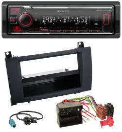 Kenwood MP3 Bluetooth USB DAB Autoradio für Mercedes SLK (R171, 2004-2011)