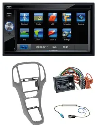 Blaupunkt SD Bluetooth 2DIN MP3 USB AUX Autoradio für Opel Astra J ab 09 Titangr