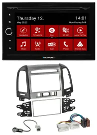 Blaupunkt MP3 DVD Bluetooth DAB 2DIN USB Autoradio für Hyundai Santa Fe 3 Schalt
