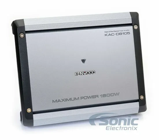 Kenwood KAC-D8105 1600W Max Power 5-Channel Class D Car Audio Amplifier