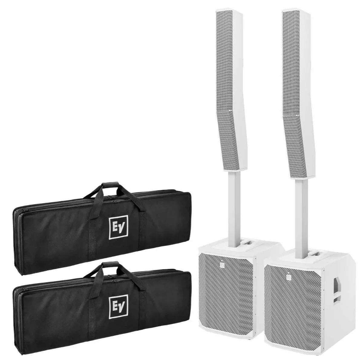 Electro-Voice EVOLVE 70 Portable Column Powered Active Loudspeaker System Whi...