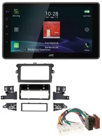 Автомагнитола для Toyota Corolla 2009–2012 JVC DAB, MP3, Bluetooth, USB, серебристая