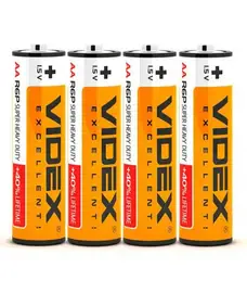 Батарейка VIDEX R6 AA 4/SH (4 штуки)