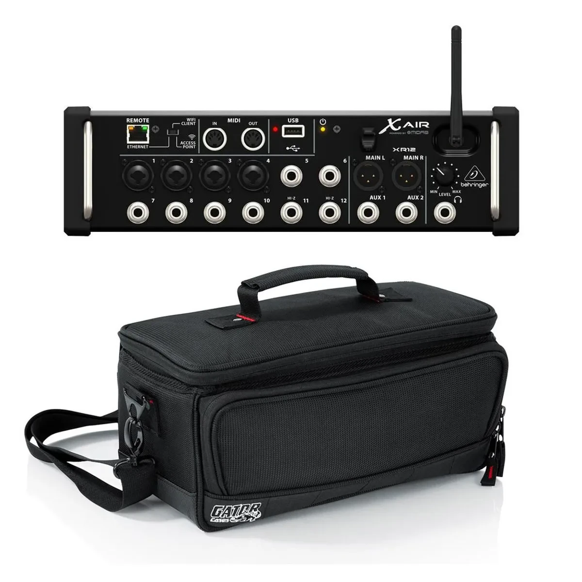 Behringer X Air XR12 12-Input Digital Mixer with 4 Programmable MIDAS Preamps fo