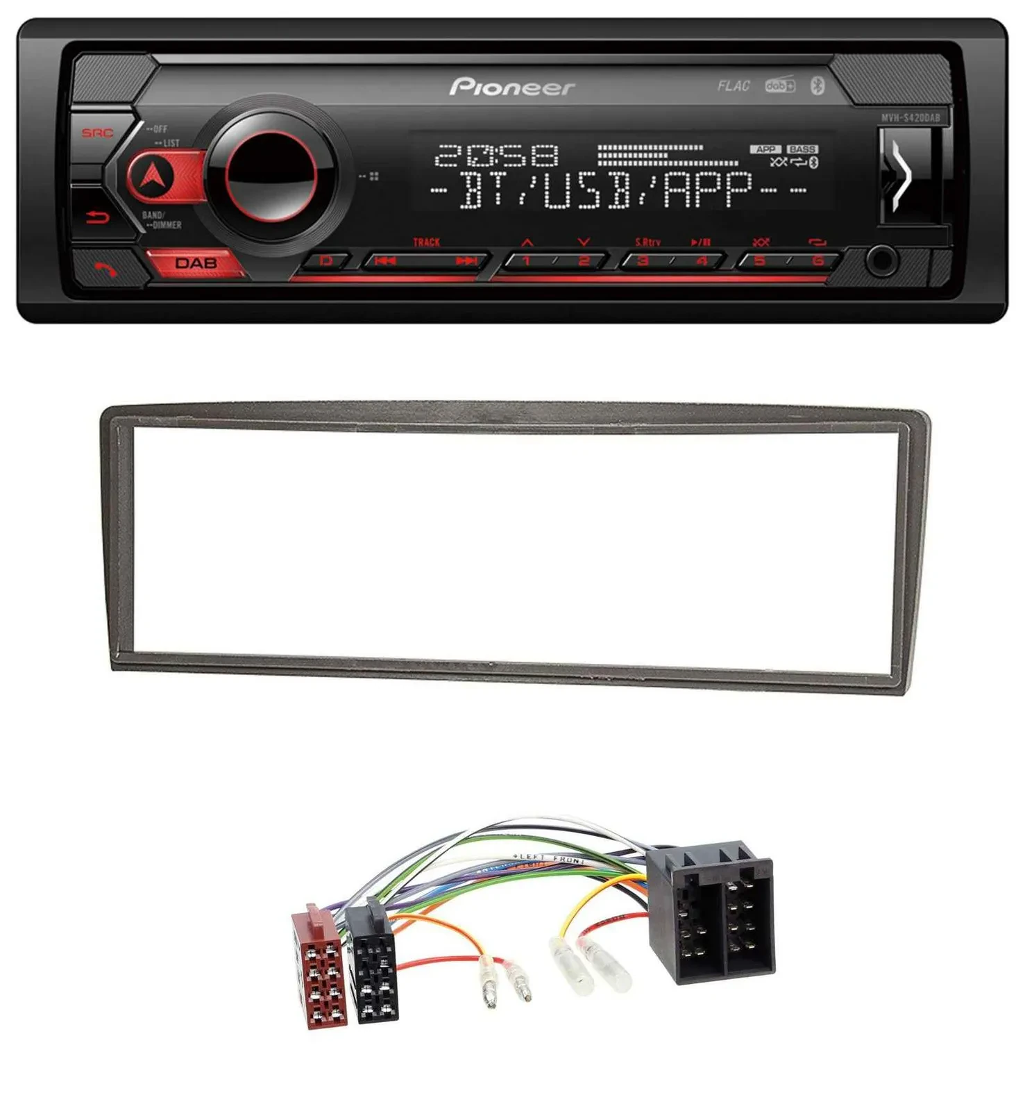 Pioneer MP3 USB DAB Bluetooth Autoradio für Alfa Romeo GTV (ab 2004)
