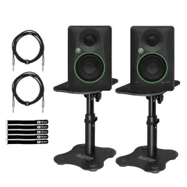 Mackie CR3.5BT 3.5" Bluetooth Studio Monitor Speakers Pair w Desktop Stands