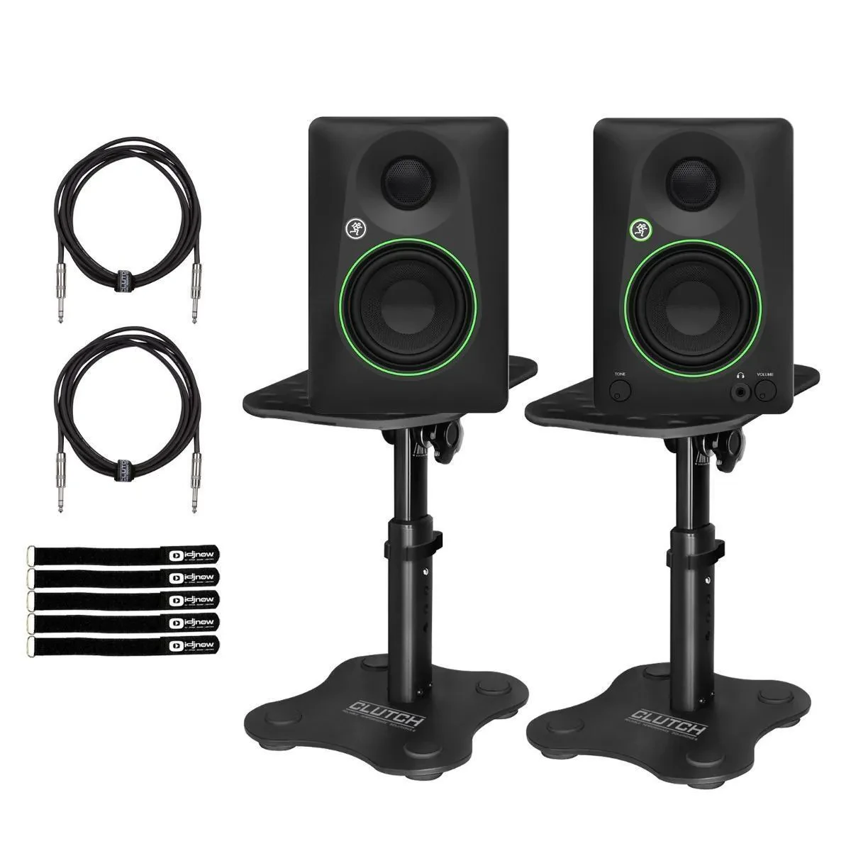 Mackie CR3.5BT 3.5" Bluetooth Studio Monitor Speakers Pair w Desktop Stands