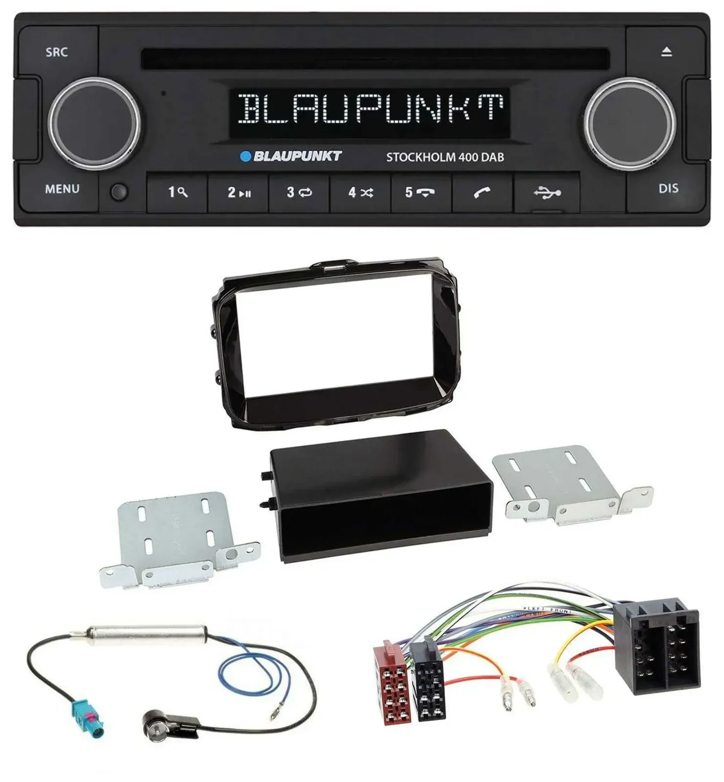 Blaupunkt MP3 Bluetooth DAB CD USB Autoradio für Alfa Giulietta ab 2013 ISO pian