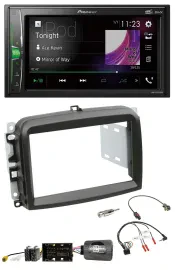 Pioneer 2DIN Lenkrad DAB USB Bluetooth Autoradio für Fiat 500 L ab 2012