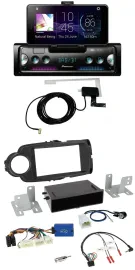 Автомагнитола для Toyota Yaris Pioneer DAB, Bluetooth, USB, управление с руля, чёрный