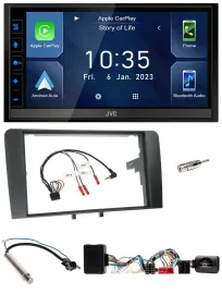 JVC DAB Bluetooth Lenkrad USB 2DIN Autoradio für Audi A3 Symphony Aktiv ISO 8P 2