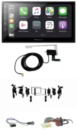 Автомагнитола Pioneer 2-DIN USB Bluetooth DAB для Nissan Micra 2013–2017 черная