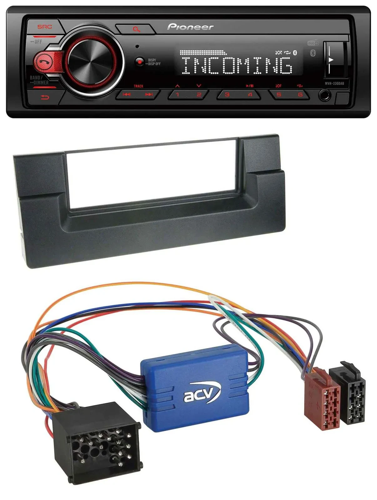 Pioneer Bluetooth USB DAB MP3 Autoradio für BMW 5er E39 X5 E53 Aktivsystem Rundp