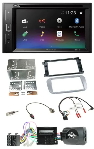 Pioneer Bluetooth Lenkrad USB 2DIN DAB DVD Autoradio für Ford Mondeo S-Max Profi