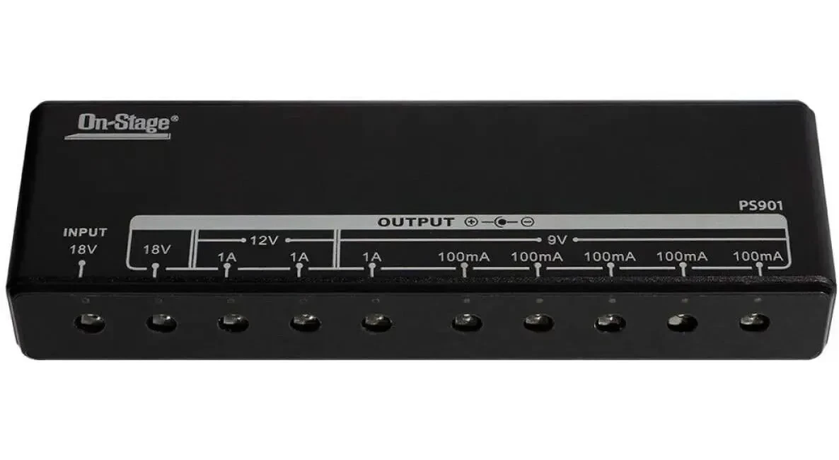 Блок питания для гитарных педалей OnStage PS901 Power Bank