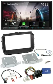 Автомагнитола для Alfa Romeo Giulietta Kenwood 2DIN USB DAB Bluetooth с поддержкой кнопок на руле