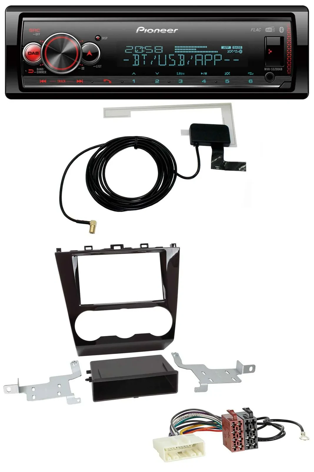 Pioneer Bluetooth DAB USB MP3 Autoradio für Subaru Forester SJ Facelift ab 15