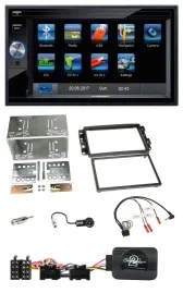 Blaupunkt SD USB TMC Bluetooth 2DIN Lenkrad Navigation für Chevrolet Aveo Captiv