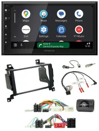 Kenwood DAB Bluetooth USB Lenkrad 2DIN Autoradio für Hyundai Santa Fe 2010-2012