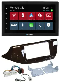 Blaupunkt MP3 Bluetooth DAB 2DIN USB Autoradio für Kia Ceed ab 12 glänzend