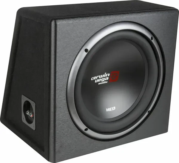 Cerwin-Vega XED Series Single 10” Car Subwoofer Factory-Tuned Vented Enclosure