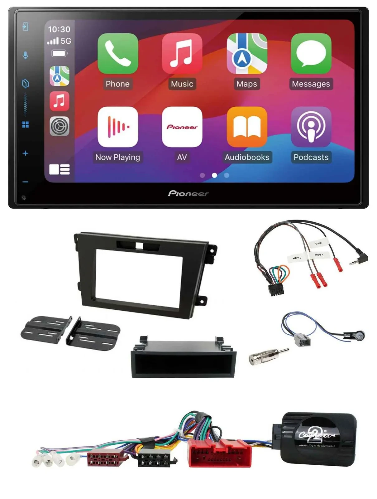 Pioneer DAB USB Lenkrad Bluetooth 2DIN Autoradio für Mazda CX-7 2008-2010
