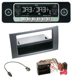 Dietz USB DAB MP3 Bluetooth Autoradio für Ford Fiesta Focus 04-08 anthrazit