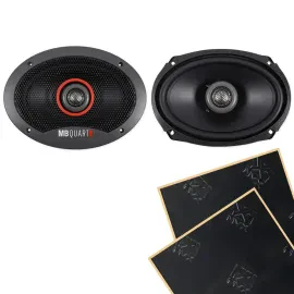 MB Quart FKB169 6x9" Formula Series Coaxial Car Speakers + Damping