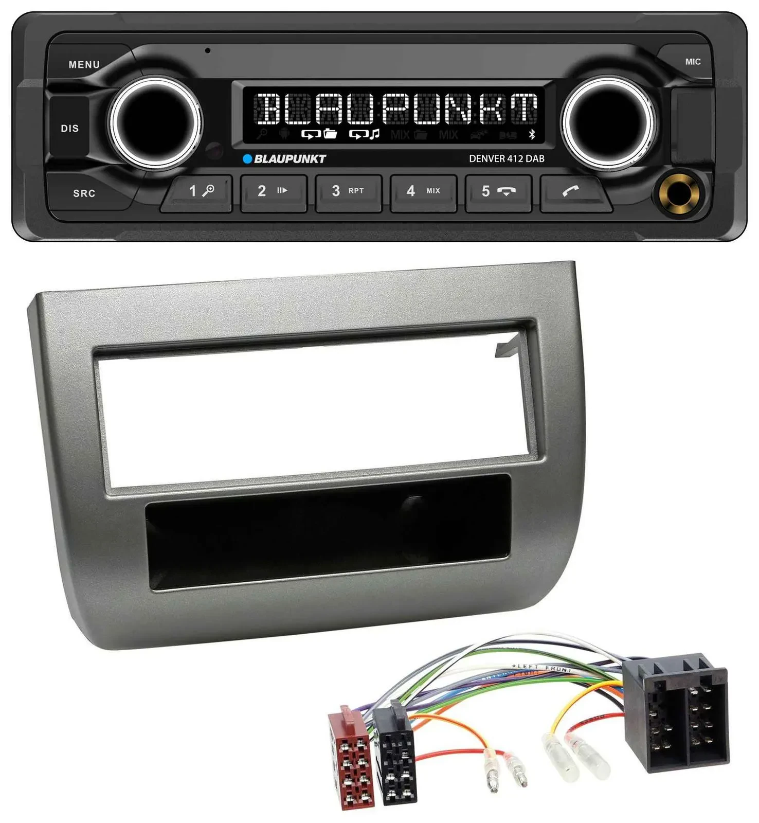 Blaupunkt Bluetooth DAB MP3 USB Autoradio für Lancia Y (843 03-11) anthrazit