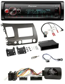 Автомагнитола Pioneer Bluetooth, USB, DAB, для Honda Civic Hybrid 2006–2010