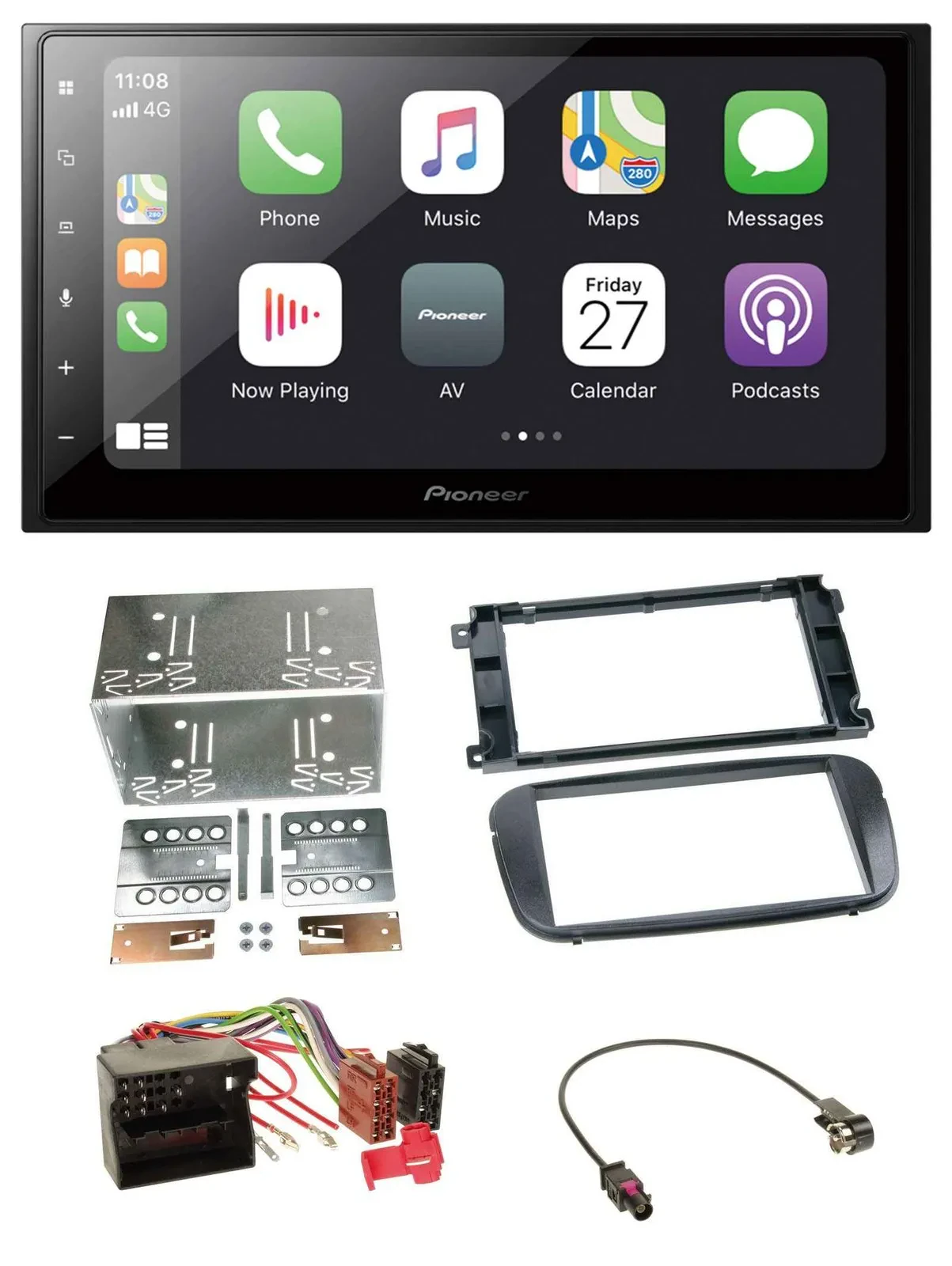 Pioneer MP3 Bluetooth DAB 2DIN USB Autoradio für Ford C-Max Galaxy Focus ab 2007