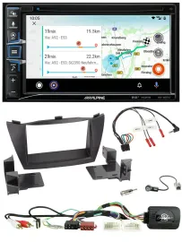 Alpine Bluetooth TMC USB DAB 2DIN Lenkrad Navigation für Hyundai Tucson 2010-201