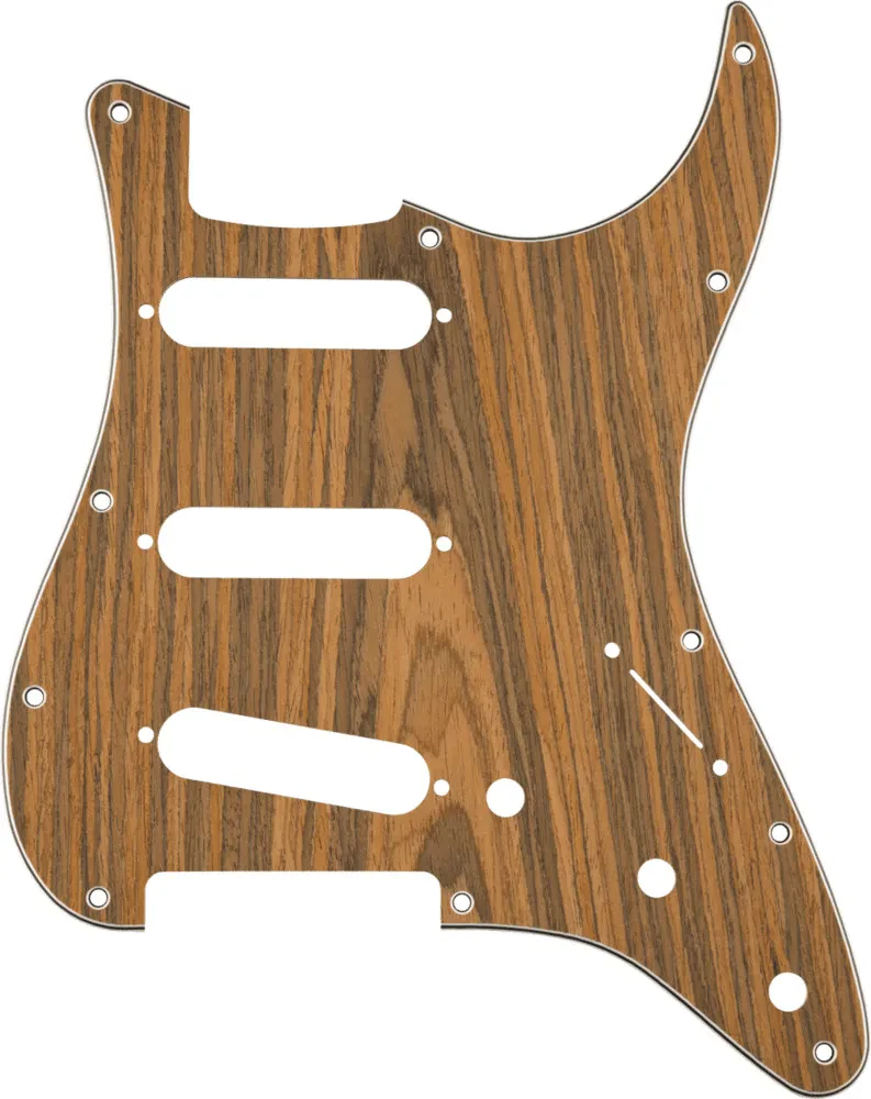 Genuine Fender Stratocaster/Strat 5-ply S/S/S Pickguard, Laminated Rosewood