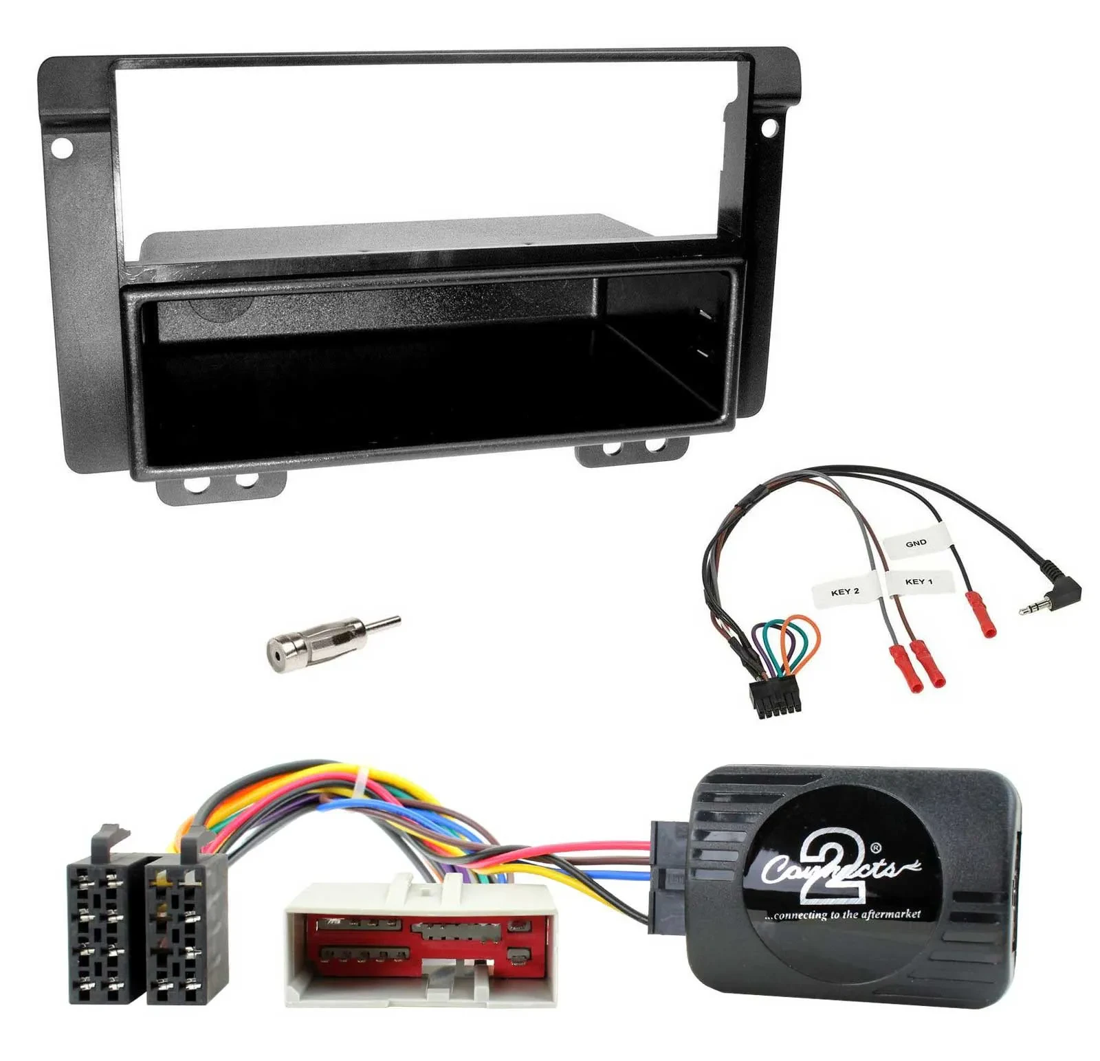 Einbauset Lenkradadapter DIN Autoradio für Landrover Freelander 2004-2006