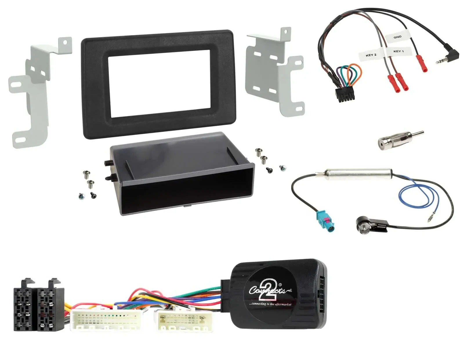 Einbauset Lenkradadapter DIN Autoradio für Renault Master ab 2019