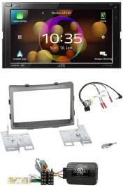JVC DAB Lenkrad 2DIN Bluetooth USB Autoradio für SSangYong Rodius ab 2013