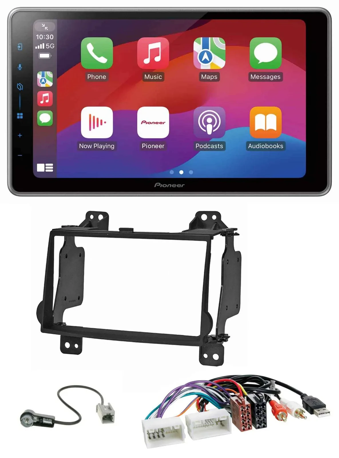 Pioneer MP3 USB DAB Bluetooth 2DIN Autoradio für Hyundai H1 08-15 Aux-Eing. USB