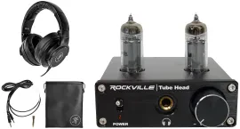 Mackie MC-150 Closed-Back Studio Monitoring Headphones+Tube Headphone Amp