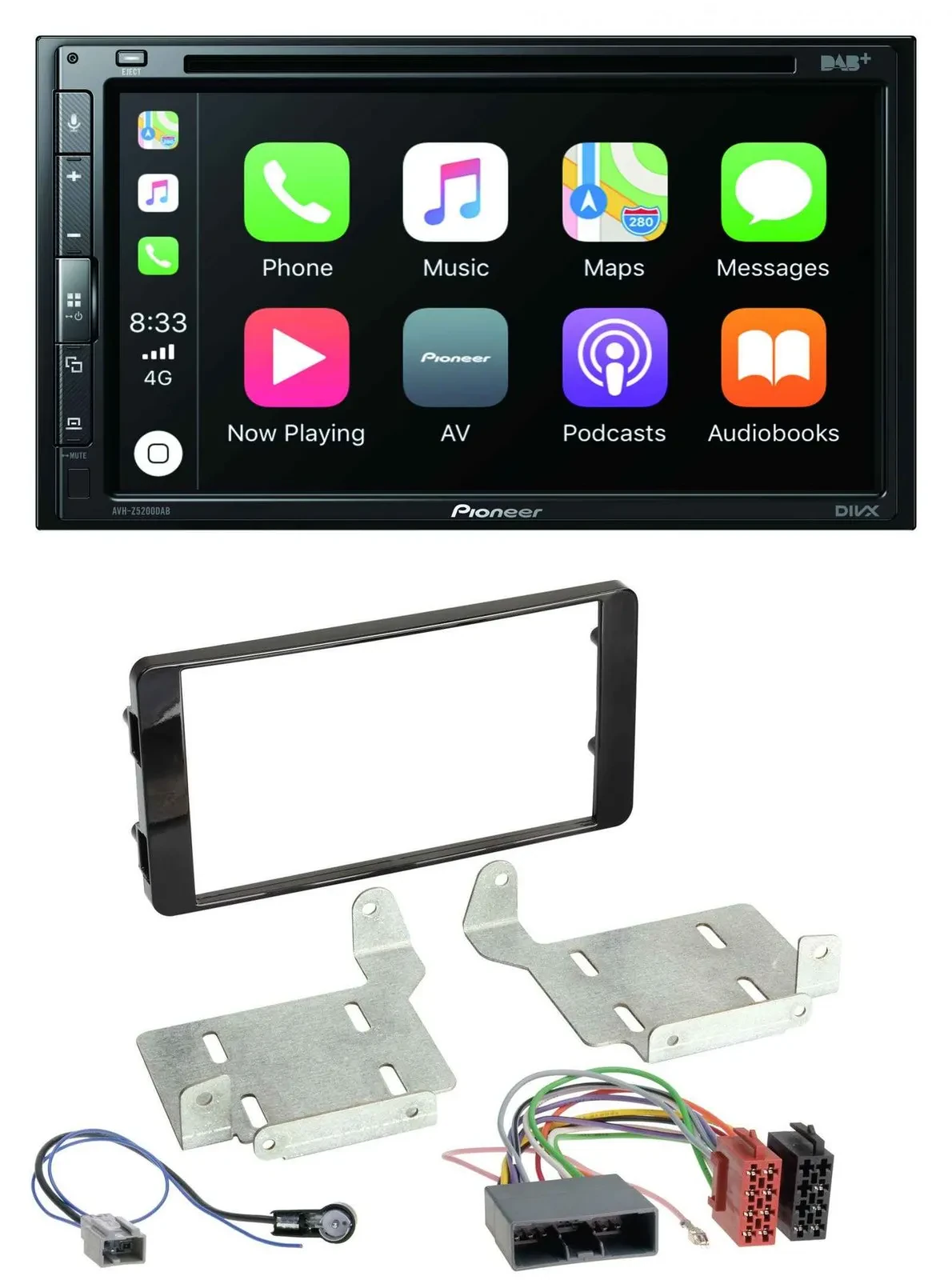 Pioneer DVD 2DIN MP3 DAB Bluetooth USB Autoradio für Mitsubishi ASX (ab 2015)