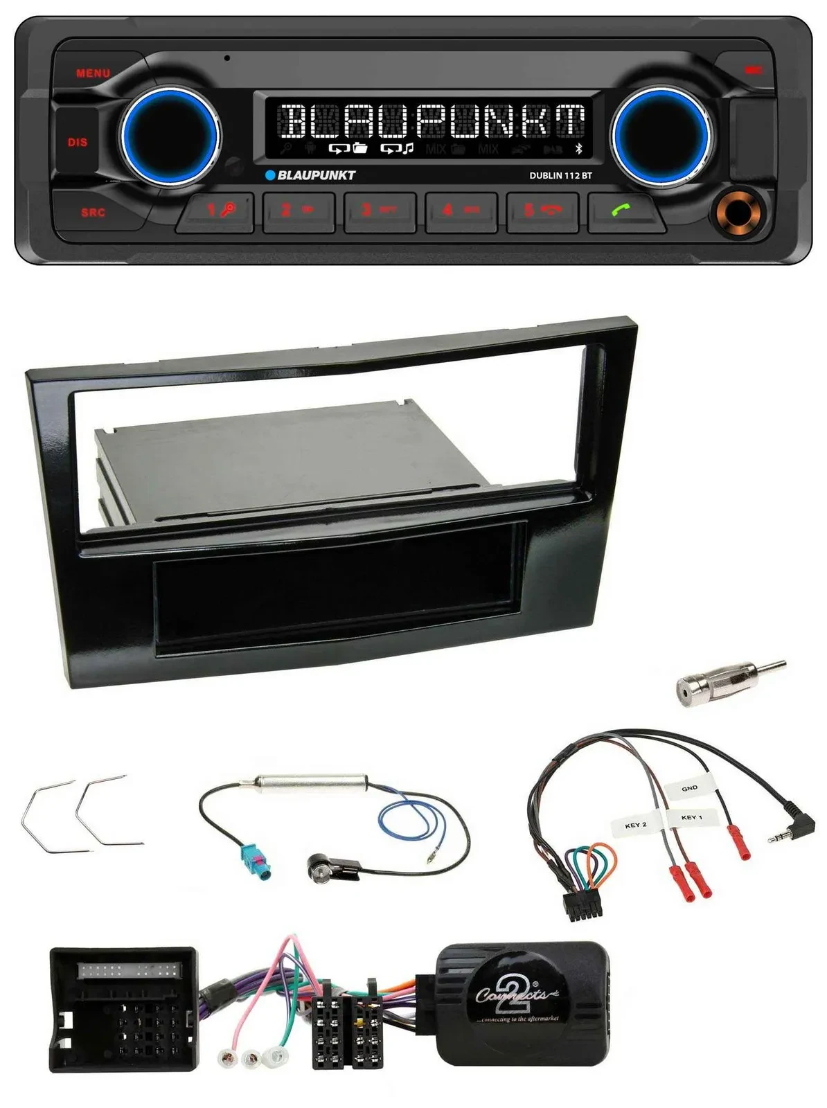Blaupunkt MP3 Bluetooth USB Lenkrad Autoradio für Opel Astra H Corsa D Zafira B