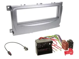 Einbauset DIN Autoradio für Ford S-Max Mondeo 07-14 silber